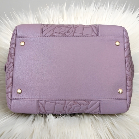 ​💜 RARE GIANNI VERSACE Vanitas Limited Edition Quilted Barocco Bag - PURPLE 💜 - Picture 11 of 17